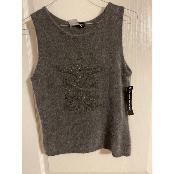 Donna Morgan Vintage Angora/Lambswool Blend Tank NWT - Picture 1 of 3